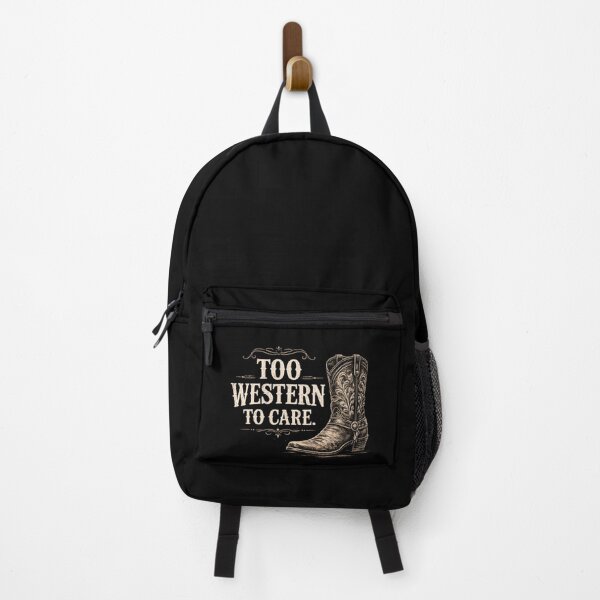 Item preview, Too Western To Care Vintage Cowboy Boot Graphic for Dark Apparel designed and sold by Anyshca.