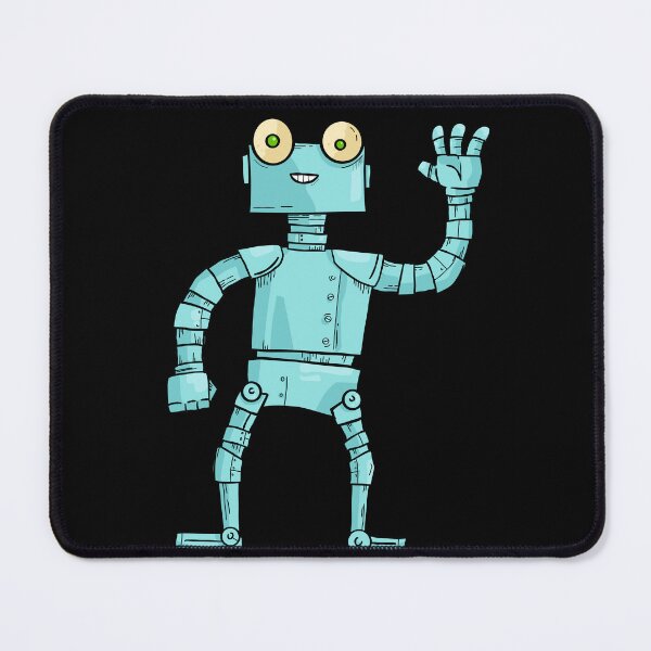 Item preview, Cute Cartoon Robot Waving Blue Funny Character designed and sold by chaaval.