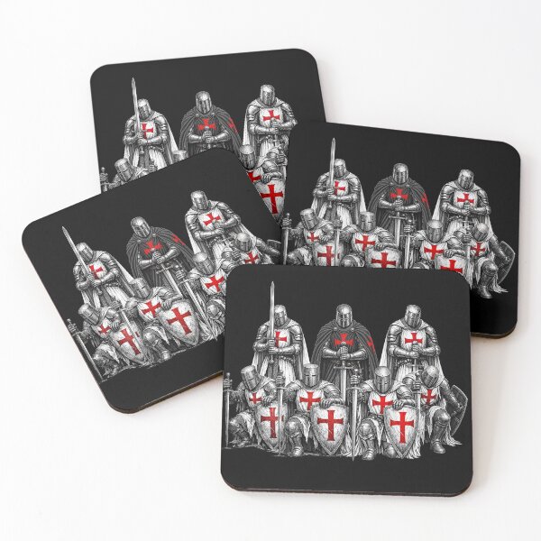Item preview, Crusader Knights Praying designed and sold by WotanArt.