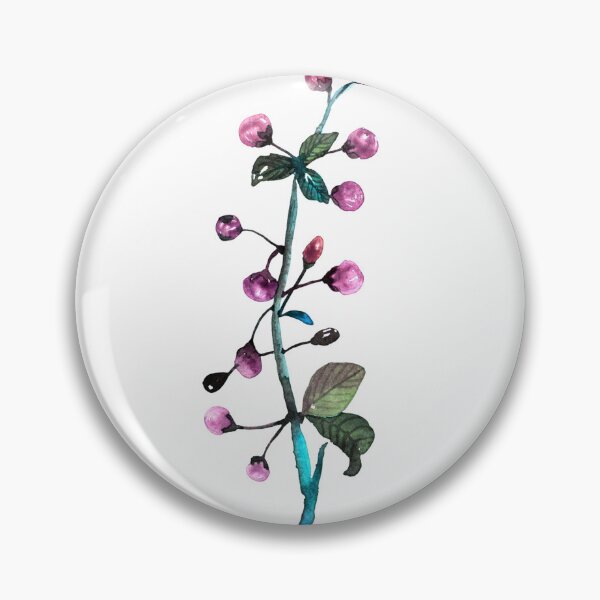 Item preview, Pink Berry Botanical Branch Watercolour designed and sold by ArithraStudio.