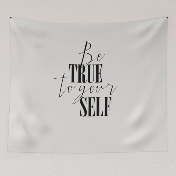Item preview, Be True to Yourself – Inspirational Quote Design designed and sold by RajDeals.