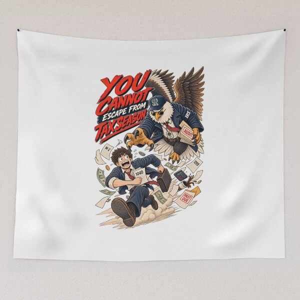 Item preview, You Cannot Escape From Tax Season Funny IRS Audit Eagle Meme designed and sold by NookMerch97 .
