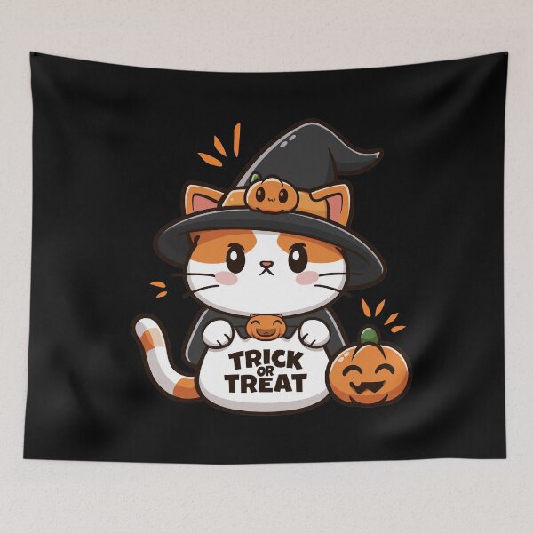 Item preview, Cute Halloween Cat designed and sold by Living Positive With Dan.