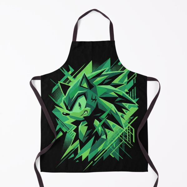 Item preview, Erizo verde geométrico abstracto Speed Art Neko designed and sold by CuteKats.