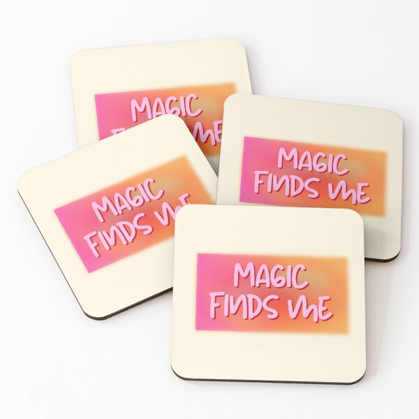 Item preview, Magic Finds Me Manifestation Affirmation Quote designed and sold by jianina-alondra.
