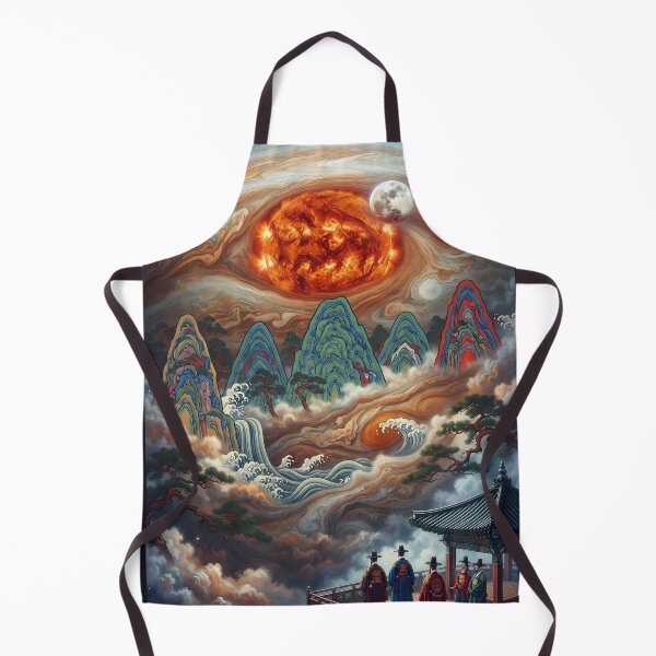 Item preview, Jovian Peaks: The Cosmic Irwolobongdo - Sun, Moon, and Storms designed and sold by SOOstudio73.