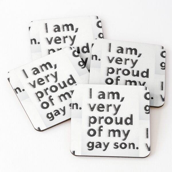 Item preview, I Am Very Proud of My Gay Son Text Design designed and sold by ZhivanCrimson.