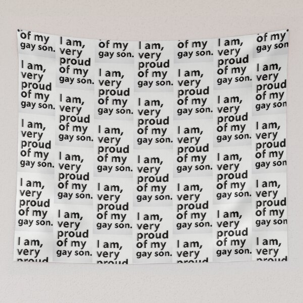 Item preview, I Am Very Proud of My Gay Son Text Design designed and sold by ZhivanCrimson.