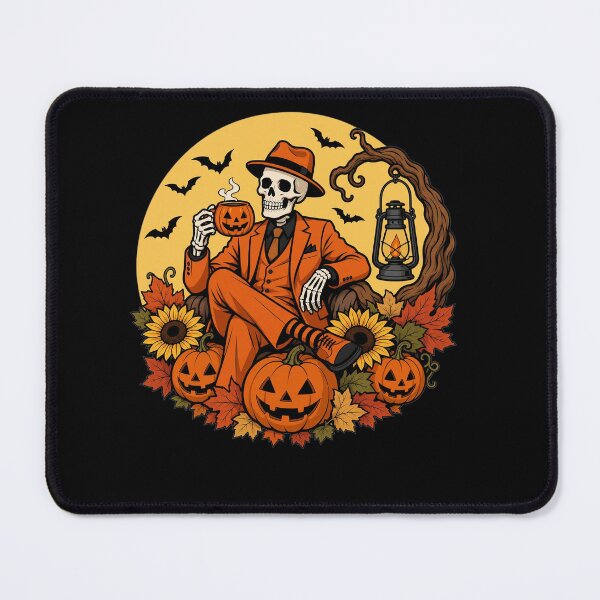 Item preview, Halloween Skeleton Pumpkin Harvest Spooky Autumn Fall designed and sold by clothesy7.