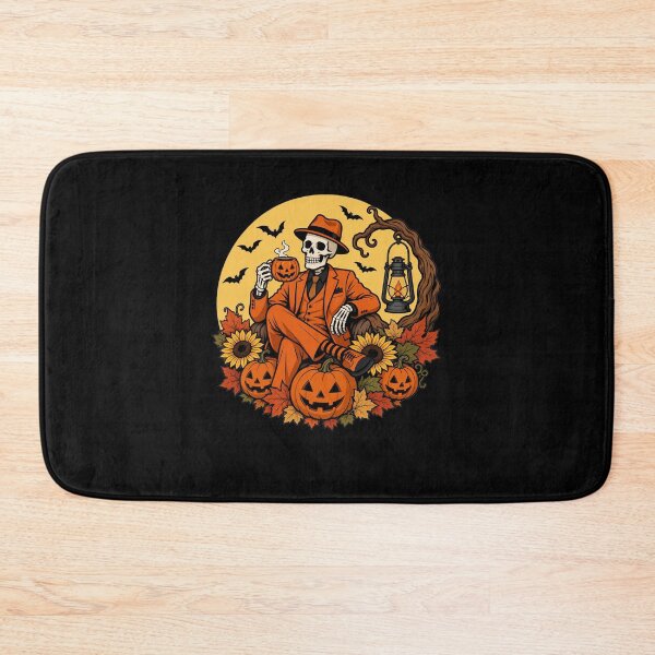 Item preview, Halloween Skeleton Pumpkin Harvest Spooky Autumn Fall designed and sold by clothesy7.