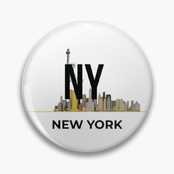Item preview, Bold NY New York City Skyline and Statue of Liberty Logo Design designed and sold by SMinimalist613.
