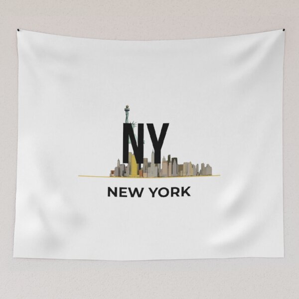 Item preview, Bold NY New York City Skyline and Statue of Liberty Logo Design designed and sold by SMinimalist613.