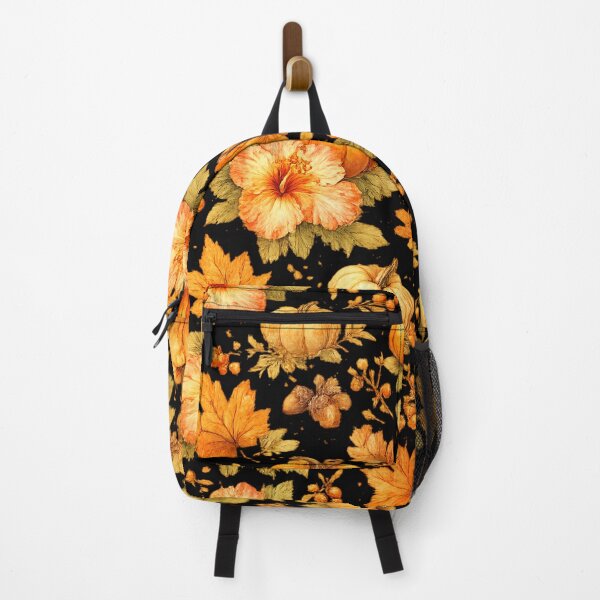 Item preview, Autumn Harvest Hibiscus Pumpkin Pattern | Watercolor designed and sold by IamNolmo.