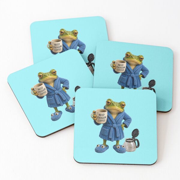 Item preview, Need Froggin Coffee Funny Frog designed and sold by CJLindy.