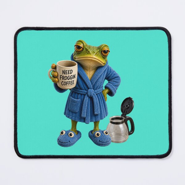 Item preview, Need Froggin Coffee Funny Frog designed and sold by CJLindy.
