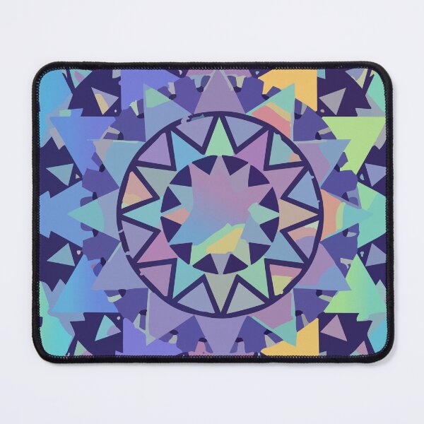 Item preview, Adversarial Purple Glitch Mandala | Cyberpunk Geometric Art Design designed and sold by Uglyandcute.