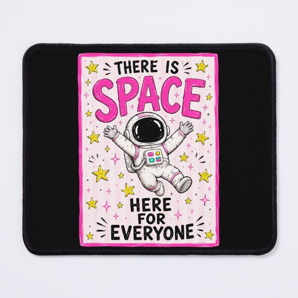 Item preview, Space Adventure Astronaut With Stars and Pink Cosmic Vibes designed and sold by ROUX-ART.