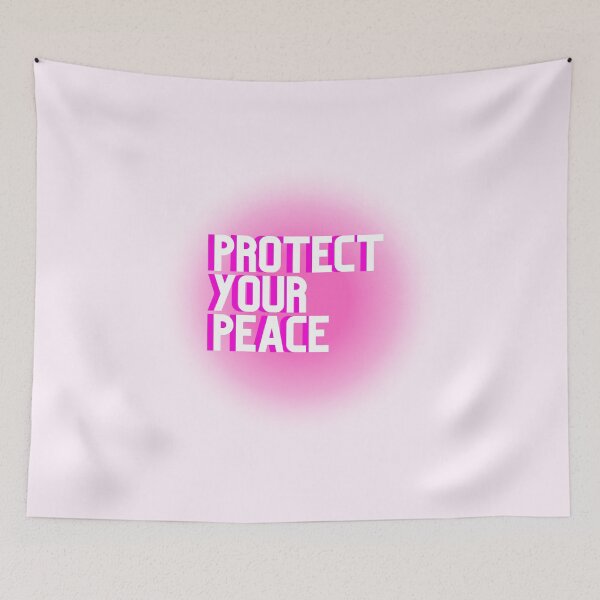 Item preview, Protect Your Peace Self Care Boundaries Quote designed and sold by jianina-alondra.