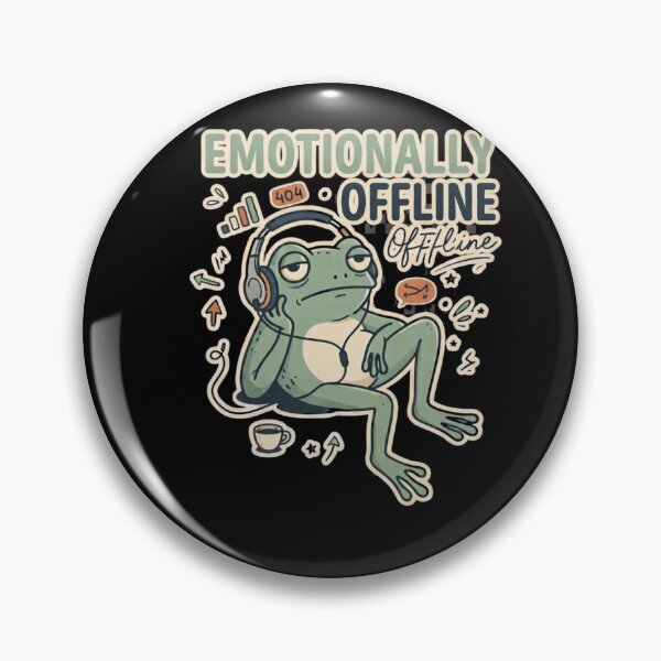 Item preview, Emotionally Offline Frog Vintage Streetwear T-Shirt designed and sold by happyshirt27.