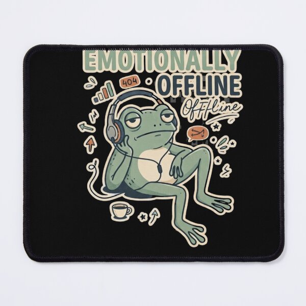 Item preview, Emotionally Offline Frog Vintage Streetwear T-Shirt designed and sold by happyshirt27.