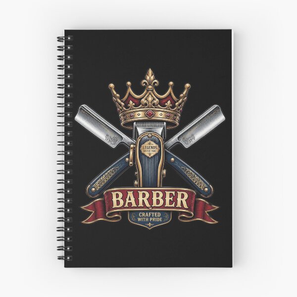 Item preview, Crown Barber Emblem With Razors and Clipper designed and sold by Barber MD Culture.