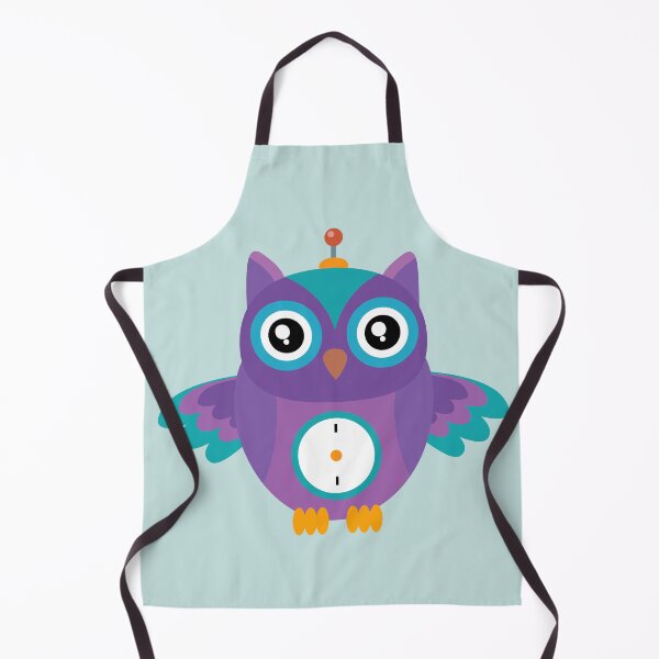 Item preview, Cute Robot Owl Colorful Mechanical Bird Illustration designed and sold by ElenMart.