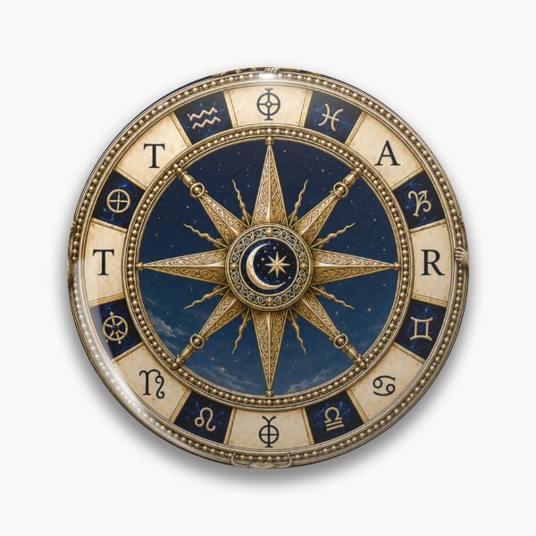 Item preview, Wheel of Fortune Tarot Zodiac Celestial Occult Mysticism designed and sold by MythicMood.