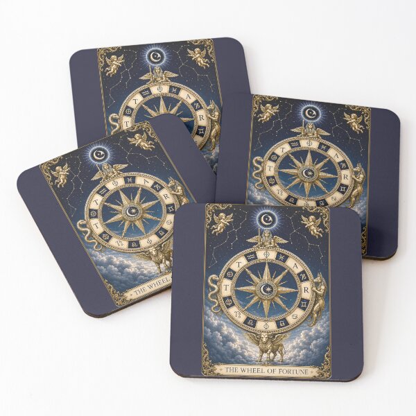 Item preview, Wheel of Fortune Tarot Zodiac Celestial Occult Mysticism designed and sold by MythicMood.