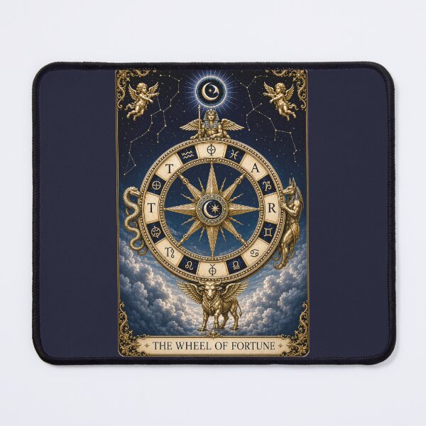 Item preview, Wheel of Fortune Tarot Zodiac Celestial Occult Mysticism designed and sold by MythicMood.