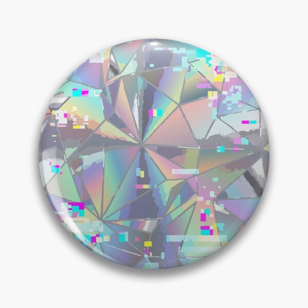 Item preview, Adversarial Rainbow Holographic Glitch Circle | Prism AI Pattern Art designed and sold by Uglyandcute.