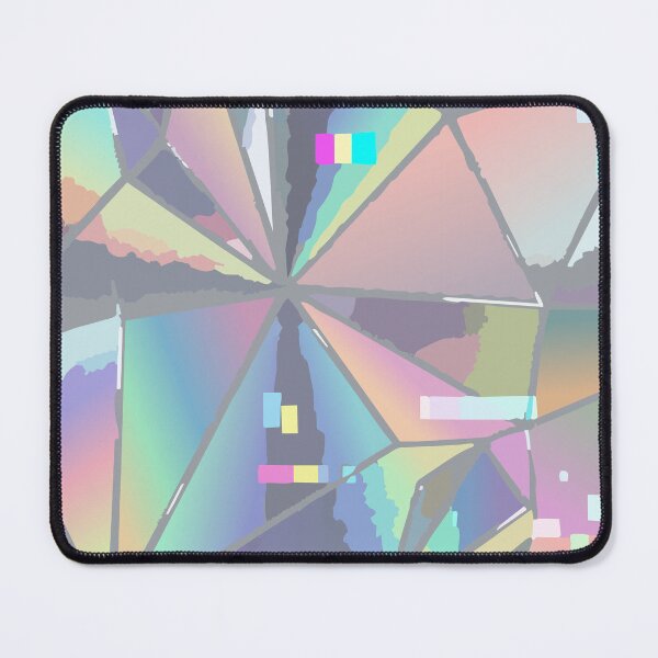 Item preview, Adversarial Rainbow Holographic Glitch Circle | Prism AI Pattern Art designed and sold by Uglyandcute.