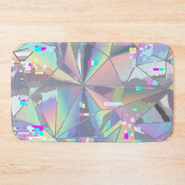 Item preview, Adversarial Rainbow Holographic Glitch Circle | Prism AI Pattern Art designed and sold by Uglyandcute.