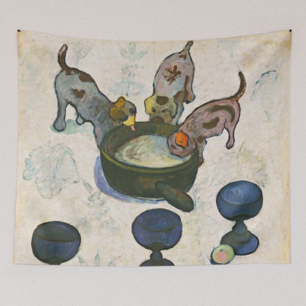 Item preview, Paul Gauguin - Still Life with Three Puppies 1888 still life painting art print portrait designed and sold by Jéanpaul  Ferro.