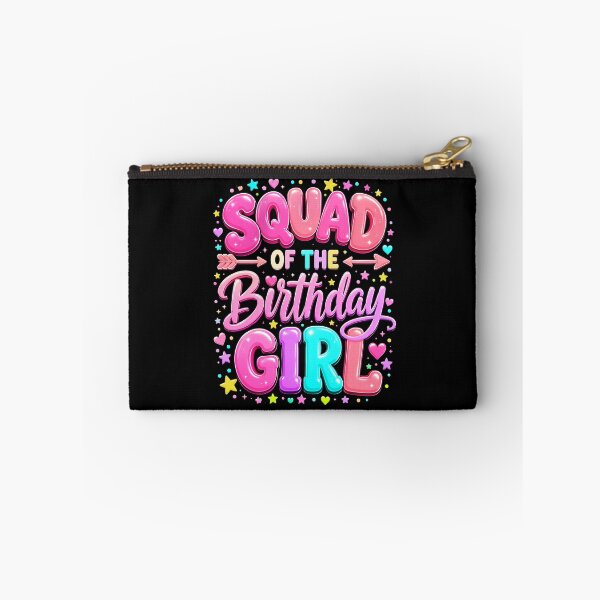 Item preview, Squad of the Birthday Girl Cute Pink Balloon Letter Art designed and sold by ROUX-ART.