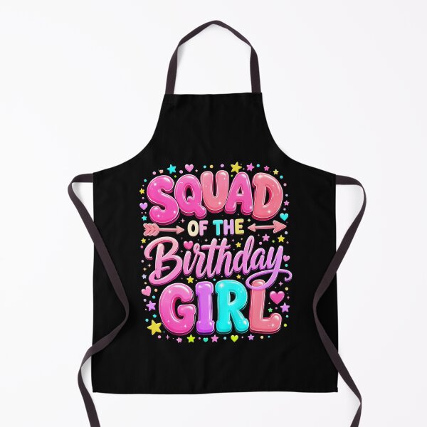 Item preview, Squad of the Birthday Girl Cute Pink Balloon Letter Art designed and sold by ROUX-ART.