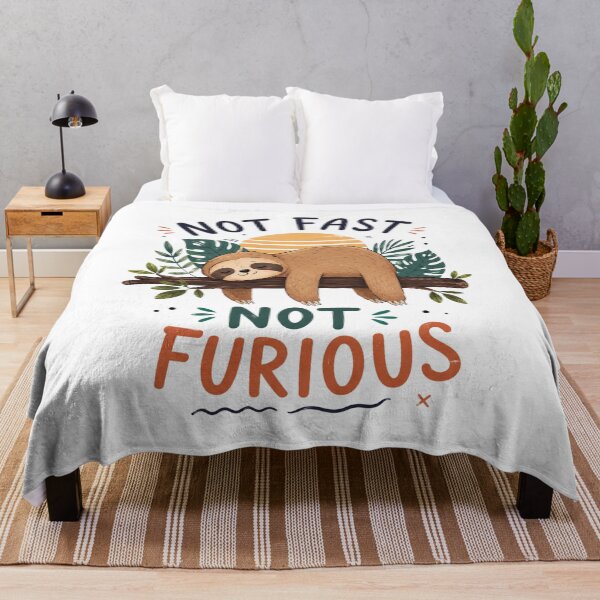 Item preview, Not Fast Not Furious Cute Anima Illustrationl designed and sold by ucpstudio.
