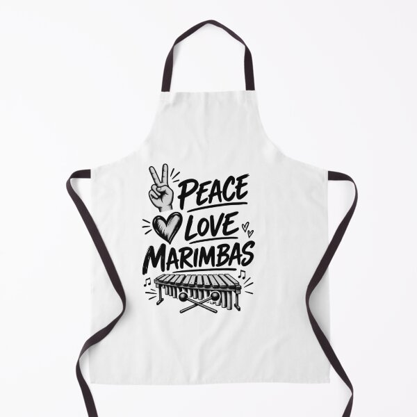 Item preview, Peace Love Marimbas – Marimba Player Percussionist Gift designed and sold by Lozarux.