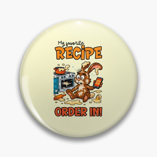 Item preview, My Favorite Recipe Order In Funny Cooking Fail Bunny Foodie Quote designed and sold by nookmerch97.