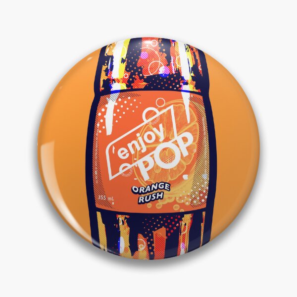 Item preview, "Orange Rush Bottle Bubbles" (W) designed and sold by  Enjoy Artwork .
