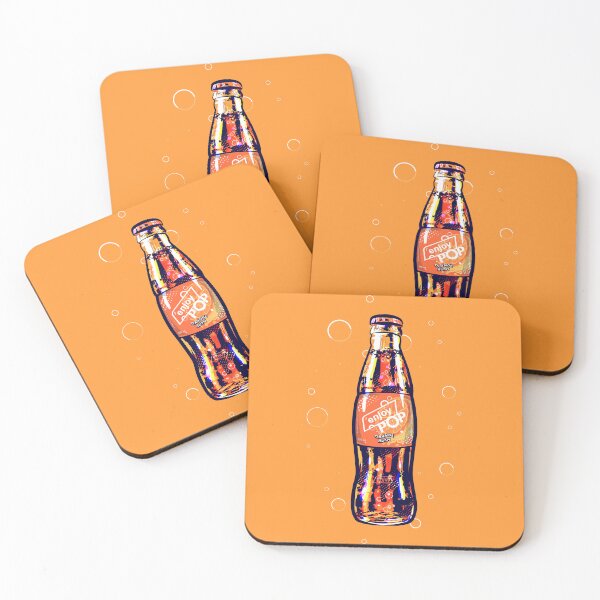 Item preview, "Orange Rush Bottle Bubbles" (W) designed and sold by  Enjoy Artwork .