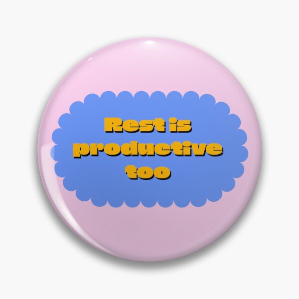 Item preview, Rest Is Productive Too Self Care Quote designed and sold by jianina-alondra.