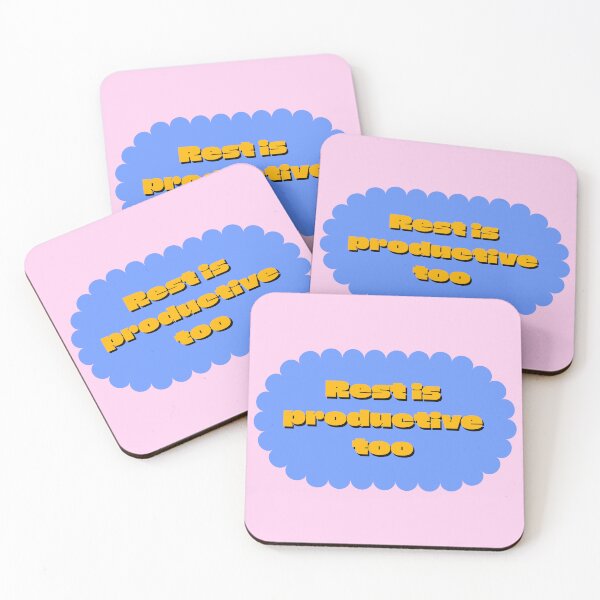 Item preview, Rest Is Productive Too Self Care Quote designed and sold by jianina-alondra.