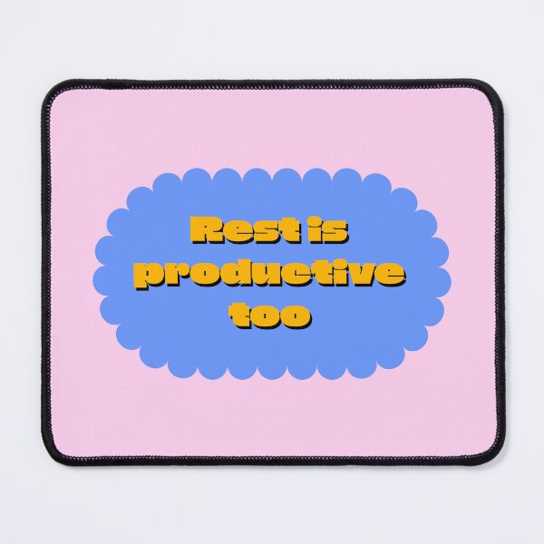 Item preview, Rest Is Productive Too Self Care Quote designed and sold by jianina-alondra.