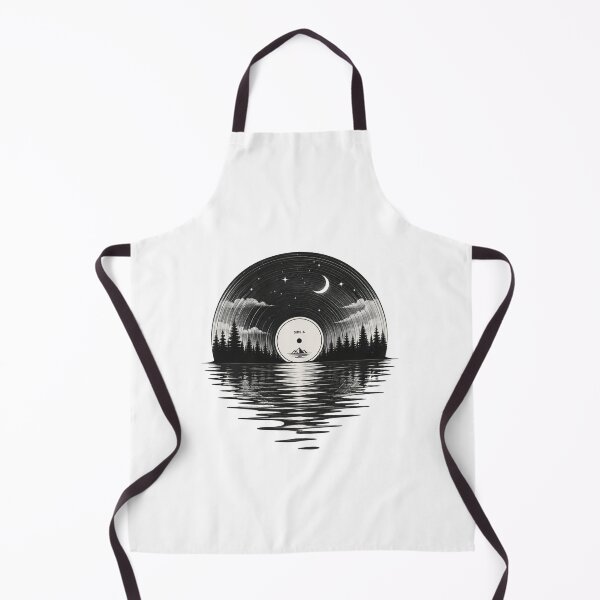 Item preview, Aesthetic Vinyl Record Forest Reflection Vintage Music Artwork designed and sold by ucpstudio.