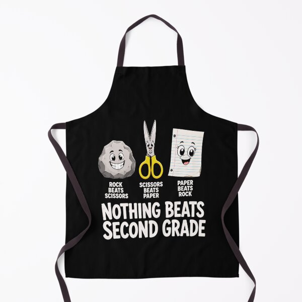 Item preview, Second Grade Rock Paper Scissors Classroom Humor designed and sold by ROUX-ART.