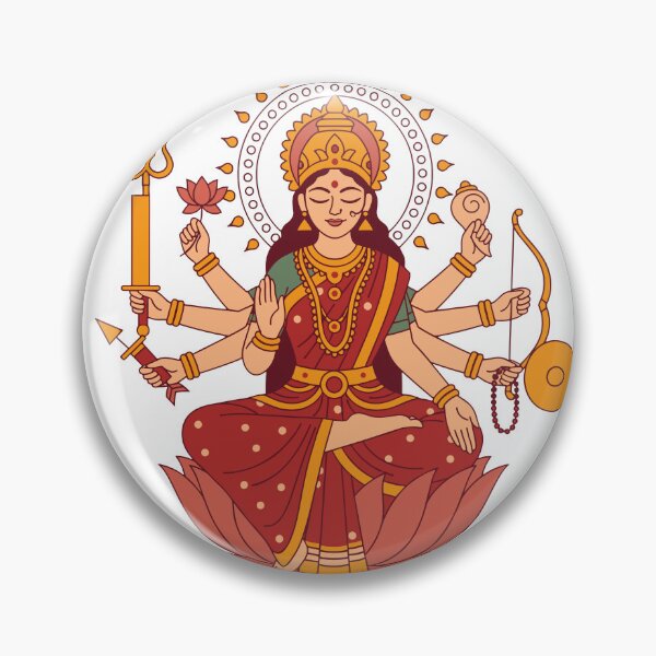 Artikelvorschau, Durga Ma • Hinduistische Göttin • Göttliche Mutter entworfen und verkauft von Mermaid's Treasure.