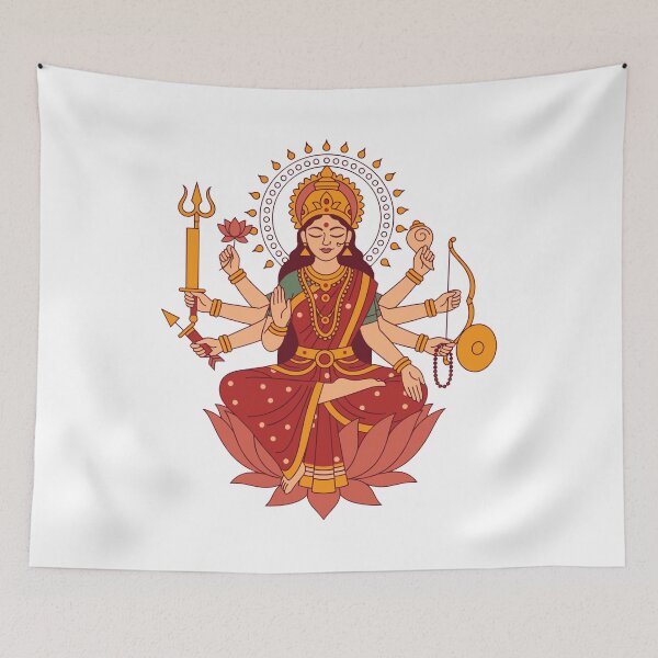 Item preview, Durga Ma • Hindu Goddess • Divine Mother designed and sold by Mermaid's Treasure.
