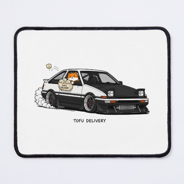 Item preview, Tofu Delivery Funny JDM Cat Car Meme designed and sold by MonkiFlipp.