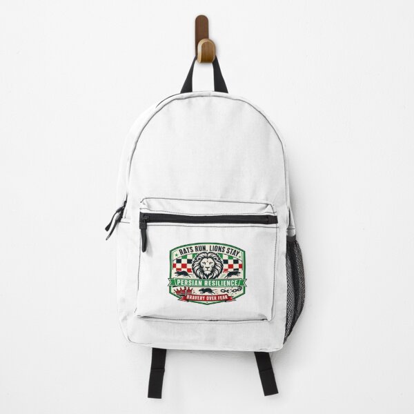 Item preview, Rats Run, Lions Stay — Persian Resilience Retro Badge designed and sold by Art&Fun.