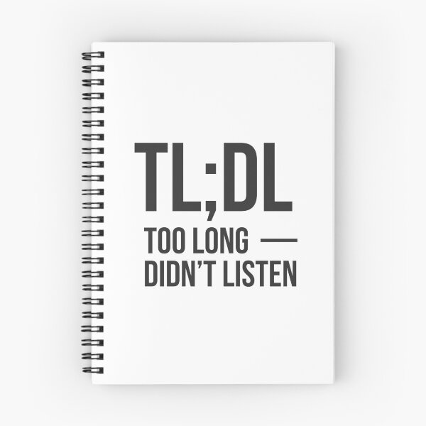 Item preview, TL;DL Too long, didn't listen - For AI lovers designed and sold by GoMyms.